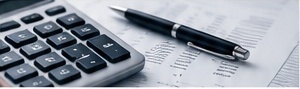 Accounting documents and calculator