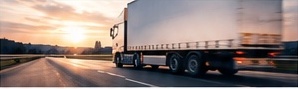 Transport truck on a European road